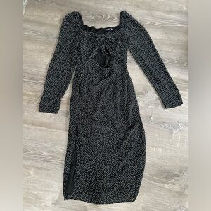 Nasty Gal - Black Dress with White polka dots